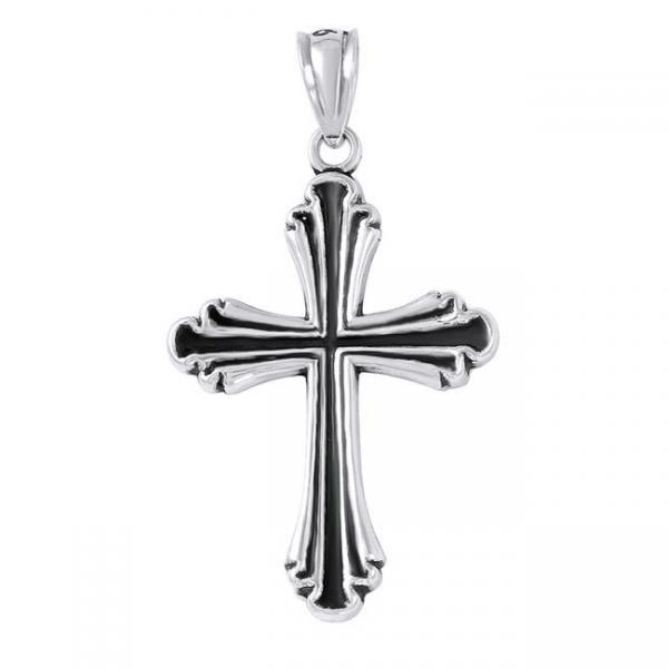Cruce eleganta din argint 925 cu aspect vintage [2]
